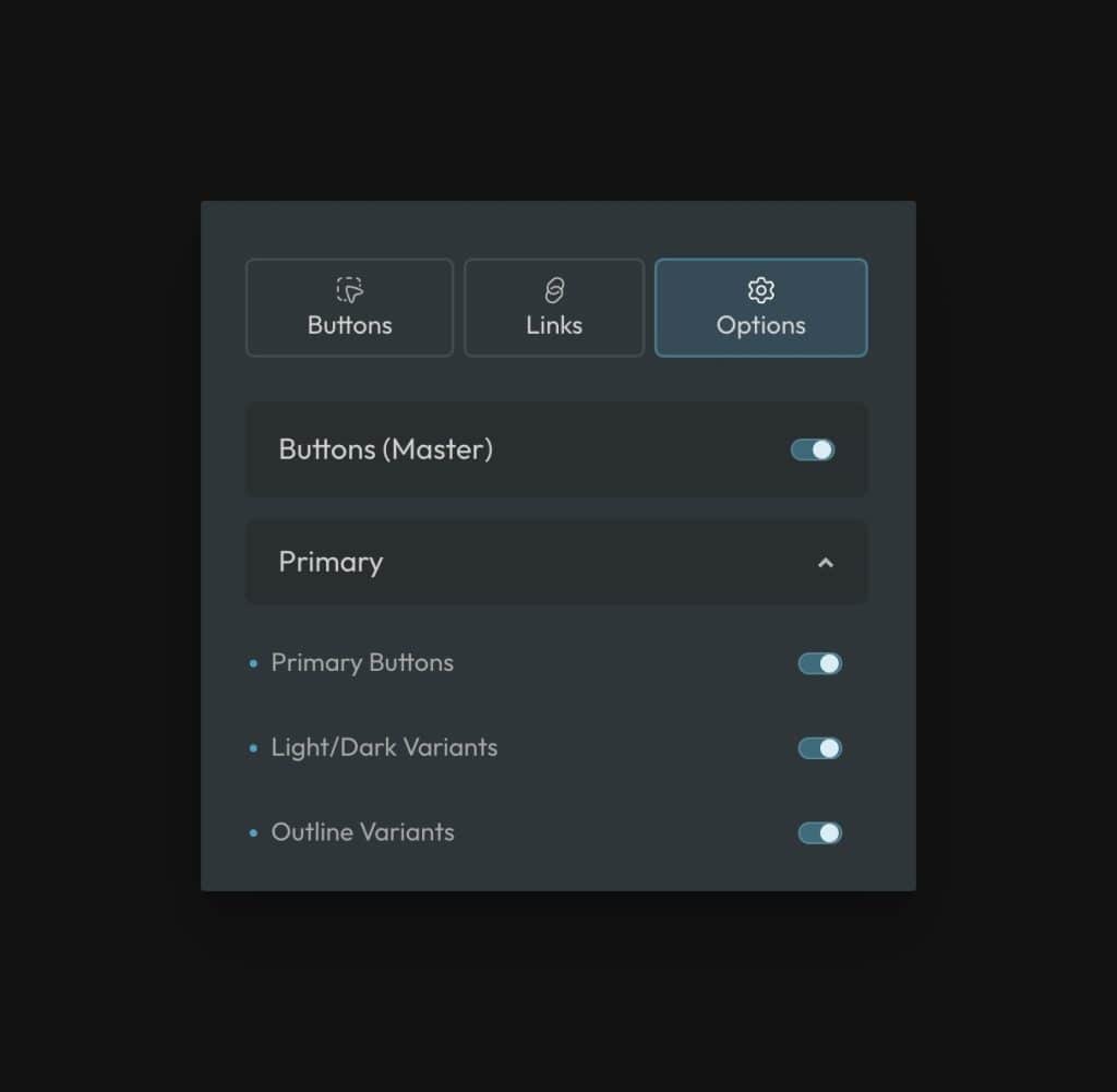 ACSS Button Style Toggles