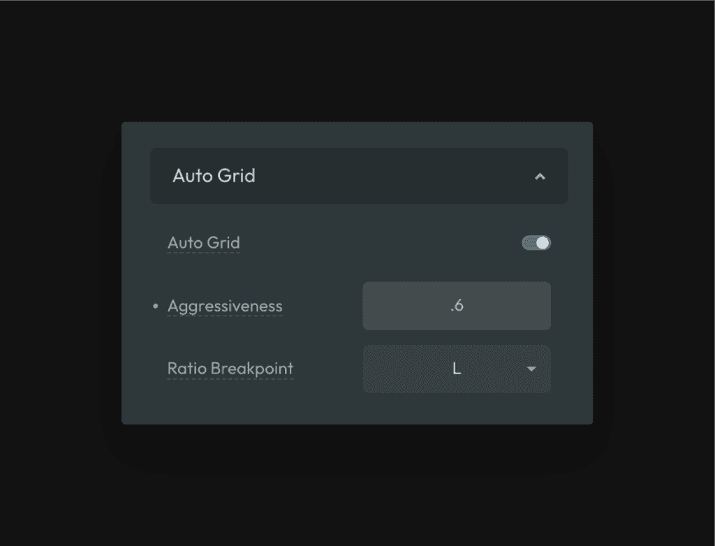 Auto Grid Aggressiveness Setting