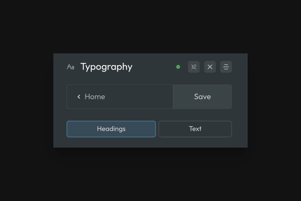 Typography Tabs in ACSS